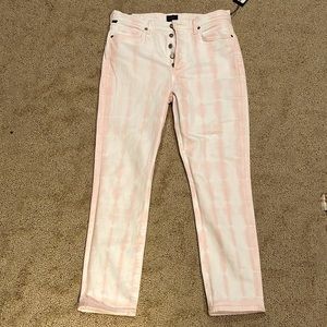 Citizens of Humanity pink/white tie-dye jeans; NWT, 29